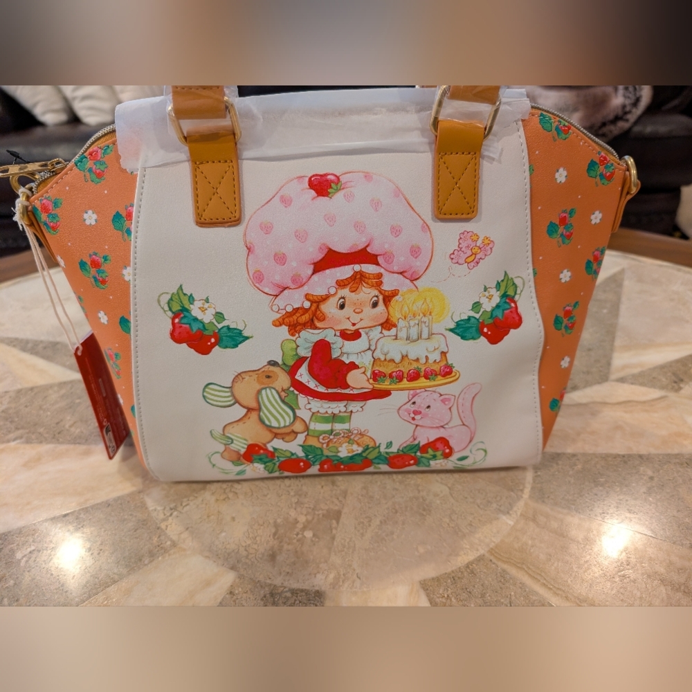 NEW Loungefly Strawberry Shortcake Handbag Satchel - Picture 2 of 9